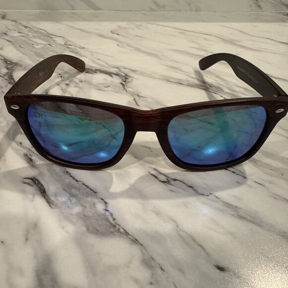 Shady Rays Classic Timber Emerald Md Brown Square Cl-16 Polarized Sunglasses 54 - Picture 1 of 9